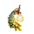 Golden Peacock Wall Lamp for Living Room Bedroom Restaurant Bar Decor - Ljojo