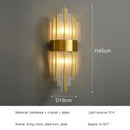 Ljojo LED Crystal Wall Lamps: Luxury Gold Wall Sconces for Home Art Decor & Bedside Lighting