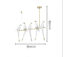 Ljojo Luxury Bird Chandelier Pendant Lamp for Restaurant Living Room Decoration