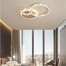 Ljojo Modern LED Ceiling Chandelier Lighting White Black Gold Indoor Pendant Lamp Study Room