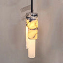 Ljojo Marble Stone Chandelier: Nordic Pendant Light, Small Bedroom Ceiling Lamp