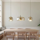 Modern Glass Chandelier Pendant Lamp by Ljojo for Dining Room & Kitchen Island