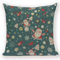 Elk Snowflake Santa Claus Gloves Christmas Pillowcase by Ljojo