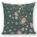 Elk Snowflake Santa Claus Gloves Christmas Pillowcase by Ljojo