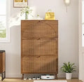 Ljojo™ 3-Drawer Wooden Shoe Storage Cabinet for Narrow Entryway