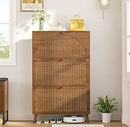 Ljojo™ 3-Drawer Wooden Shoe Storage Cabinet for Narrow Entryway
