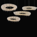 Modern Luxury Crystal Chrome Chandelier LED Pendant Lamp for Living Room by Ljojo