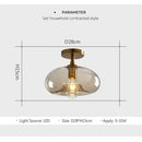 Ljojo LED Glass Ceiling Chandelier for Home Lighting