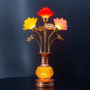 Ljojo LED Lotus Table Lamp: Illuminating Buddha's Presence in Worship Settings