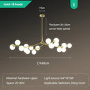 LED Glass Balls Ceiling Chandelier Stylish Lighting Fixture for Living Room by Ljojo