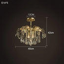 Crystal Copper Chandelier: French Luxury Pendant Lighting by Ljojo