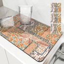 Ethnic Absorbent Draining Mat by Ljojo: Quick Dry Kitchen & Bathroom Mat