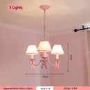 Pink Cradle Shaped LED Pendant Light Chandelier for Children's Bedroom by Ljojo