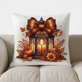 Autumn Plaid Pumpkin Pillow Cover - Ljojo Decorative Throw Cushion for Sofa, Bedroom, Car