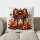Autumn Plaid Pumpkin Pillow Cover - Ljojo Decorative Throw Cushion for Sofa, Bedroom, Car