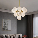Ljojo Marble Pendant Light: Modern LED Hanging Lamp for Dining Room