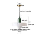 Ljojo Milky White Resin LED Pendant Light for Home Decor