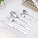 Ljojo 30-Piece Stainless Steel Cutlery Set - Ideal for Restaurants and Hotels