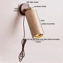 Ljojo LED Wall Sconce Up Down Rotate Yellow Travertine Mirror Light