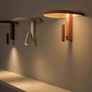 LED Rotatable Mushroom Wall Lamp Metal Switch Bedroom Dining Room Hotel Black Orange Beige by Ljojo