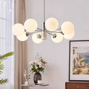 Nordic Designer Multi Head Glass Led Chandelier Hanging Light for Bedroom Living Room Dining Room from Ljojo
