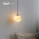Modern Natural Marble Chandelier Sphere Creative Copper Lighting by Ljojo