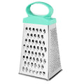 Ljojo 4-Sided Stainless Steel Grater Kitchen Gadget for Vegetables, Cheese, Potatoes