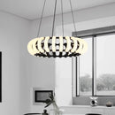 Nordic Minimalist Black White LED Pendant Lights for Home Decor by Ljojo