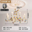 French Crystal Warm Chandelier - Romantic Memphis Lamp for Girl's Master Bedroom by Ljojo