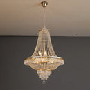 Ljojo Luxury Crystal Chandelier for High Ceiling Staircase European-Style Lighting