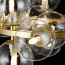 Ljojo Modern LED Glass Bubble Chandelier Light for Bedroom Dining Living Room