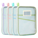 Ljojo™ Double-layer Mesh Zipper Stationery Organizer: Large Capacity School Office Supplies Bag