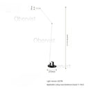 Adjustable Swing Arm Floor Lamp LED Reading Modern Italian Design for Living Room by Ljojo