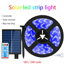 Ljojo™ Solar LED Strip Light: Rechargeable Outdoor Decoration for Garden, Christmas Atmosphere