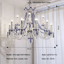 K9 Crystal Chandelier Pendant Light - Elegant White E14 LED Luxury Home Decor by Ljojo