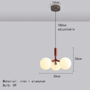 Ljojo Modern Minimalist Magic Bean Glass Chandelier Lighting Bedroom LED Home Decor Suspension Lamp