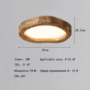 Nordic Wooden LED Ceiling Lamp for Living Room - Modern Designer Light Fixture by Ljojo