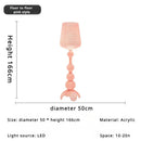 Ljojo Italian Hollow Goblet Acrylic Floor Lamp LED Decor Table for Living Room