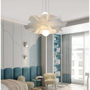 Ljojo LED Flower Chandelier: Modern White Art Decor Pendant Lamps