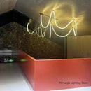 LED Ceiling Chandelier: Braided Hose Lamp for Living Room. Nordic Style Home Decor by Ljojo.