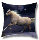 Fine Horse Print Cushion Cover for Home Decor by Ljojo