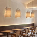 Linen Lanterns Pendant Lights: Wabi-sabi Style for Zen Bedrooms and Dining Rooms by Ljojo