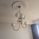 Modern Glass Ball LED Pendant Light Chandelier for Living Room by Ljojo