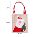 Christmas Candy Bag with Snowman & Santa Claus Pattern by Ljojo - Festive Tote Bag