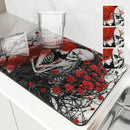 Halloween Skull Absorbent Mat by Ljojo: Antiskid & Quick Dry Kitchen/Bathroom Pad