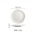 Ljojo Matte Ceramic Steak Plate Pasta Sushi Salad Molecular Cuisine Tableware