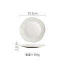 Ljojo Matte Ceramic Steak Plate Pasta Sushi Salad Molecular Cuisine Tableware