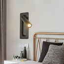 Ljojo Minimalist LED Wall Lamp: Modern Bedside Reading Light for Guest Room