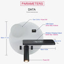 Ljojo LED Reading Wall Light with USB Charging, Wireless Sconce & Phone Switch.