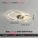 Ljojo LED Ring Ceiling Lamp Modern Creative Design for Living Room Hall Dining Bedroom